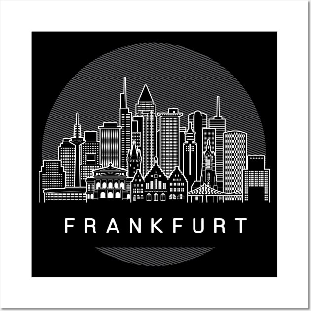 Frankfurt Germany Skyline Wall Art by travel2xplanet